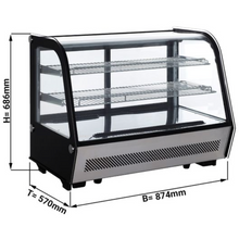 Görseli Galeri görüntüleyiciye yükleyin, DELI-COOL II - Vitrine réfrigérée table - 120 litres - argent
