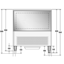 Cargue la imagen en la galería, ILSA - Refroidisseur rapide 4x GN 1/1 + EN 400 x 600 mm - surgélateur
