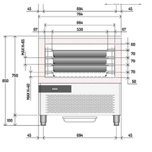 Cargue la imagen en la galería, ILSA - Refroidisseur rapide 4x GN 1/1 + EN 400 x 600 mm - surgélateur
