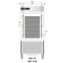 Görseli Galeri görüntüleyiciye yükleyin, ILSA - Refroidisseur rapide 10x GN 1/1 + EN 400 x 600 mm - surgélateur
