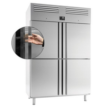 Lade das Bild in den Galerie-Viewer, Armoire réfrigéré positive (GN 2/1) - 4 portes réfrigérateur ECO - 1400 Litres
