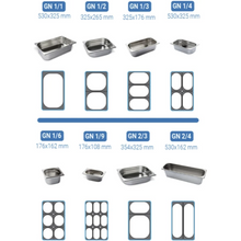 Görseli Galeri görüntüleyiciye yükleyin, Bac gastronorme inox GN 1/1 - Profondeur 40 mm
