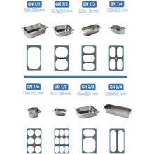 Load image into Gallery viewer, Bac gastronorme inox GN 1/3 - Profondeur 150 mm

