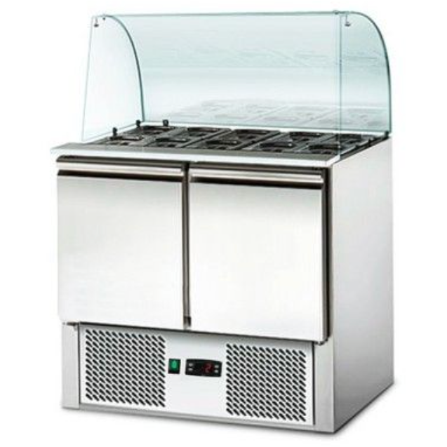 Saladette - 2 x GN 1/1 - 2 portes