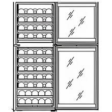 Cargue la imagen en la galería, Cave à vin - 160 litres - avec 2 zones climatiques
