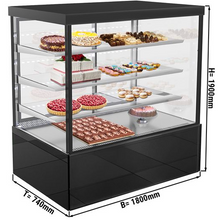Lade das Bild in den Galerie-Viewer, Comptoir à gâteaux / vitrine réfrigérée - 1,8 m - 1850 litres - 3 étages (LED)
