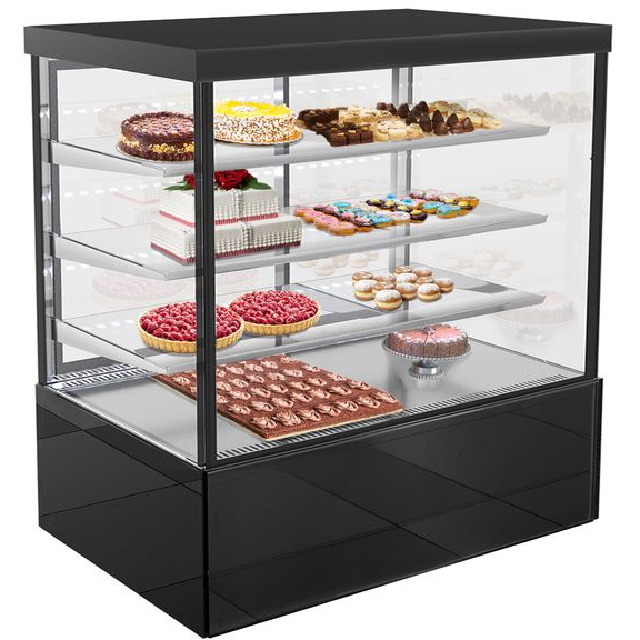 Comptoir à gâteaux / vitrine réfrigérée - 1,8 m - 1850 litres - 3 étages (LED)