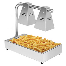 Görseli Galeri görüntüleyiciye yükleyin, Chauffe-snack / Pont chauffant PREMIUM GN 1/1*65 mm - avec 2 lampes chauffantes
