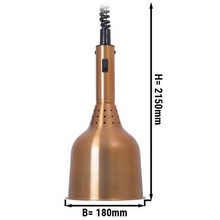 Lade das Bild in den Galerie-Viewer, Chauffe-snack / Lampe chauffante - Ø 180 mm - cuivre
