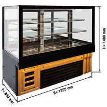 Carica l&#39;immagine nel visualizzatore di Gallery, DADA - Vitrine de pâtisserie réfrigérée - 1,8 x 0,8 m
