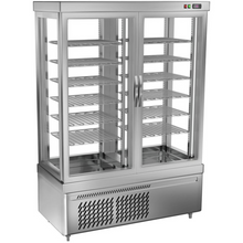 Lade das Bild in den Galerie-Viewer, Vitrine de congélation panoramique double porte - 12 Grilles de rangement - Gris
