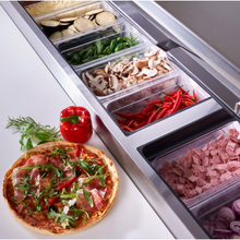 Charger l&#39;image dans la galerie, TRUE REFRIGERATION - Table à pizza 6 x GN 1/3 - 2 tiroirs - American style
