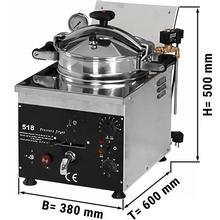 Lade das Bild in den Galerie-Viewer, Friteuse électrique haute pression - 20 litres - Poulet frit
