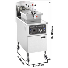 Lade das Bild in den Galerie-Viewer, Friteuse électriques à haute pression - 24 litres (13,5 kW) - Poulet frit
