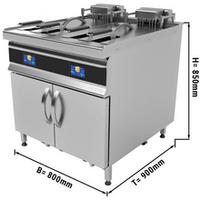 Lade das Bild in den Galerie-Viewer, Friteuse automatique à élévation électrique - 2 x 25 Litres - PREMIUM
