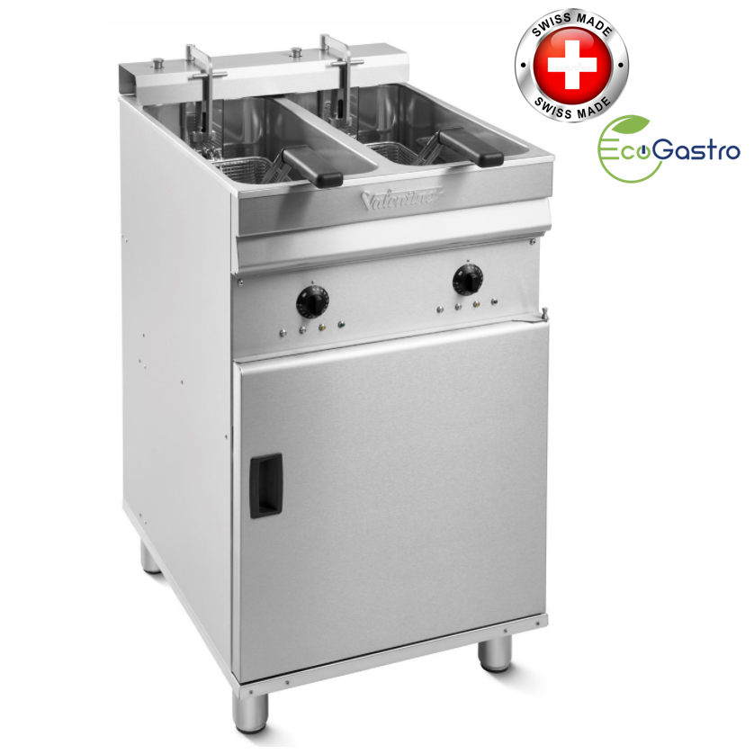 VALENTINE - EVO 2525 - Friteuse sur pied 2x 10 Litres - 14,5 Kw - Swiss made - EcoGastro