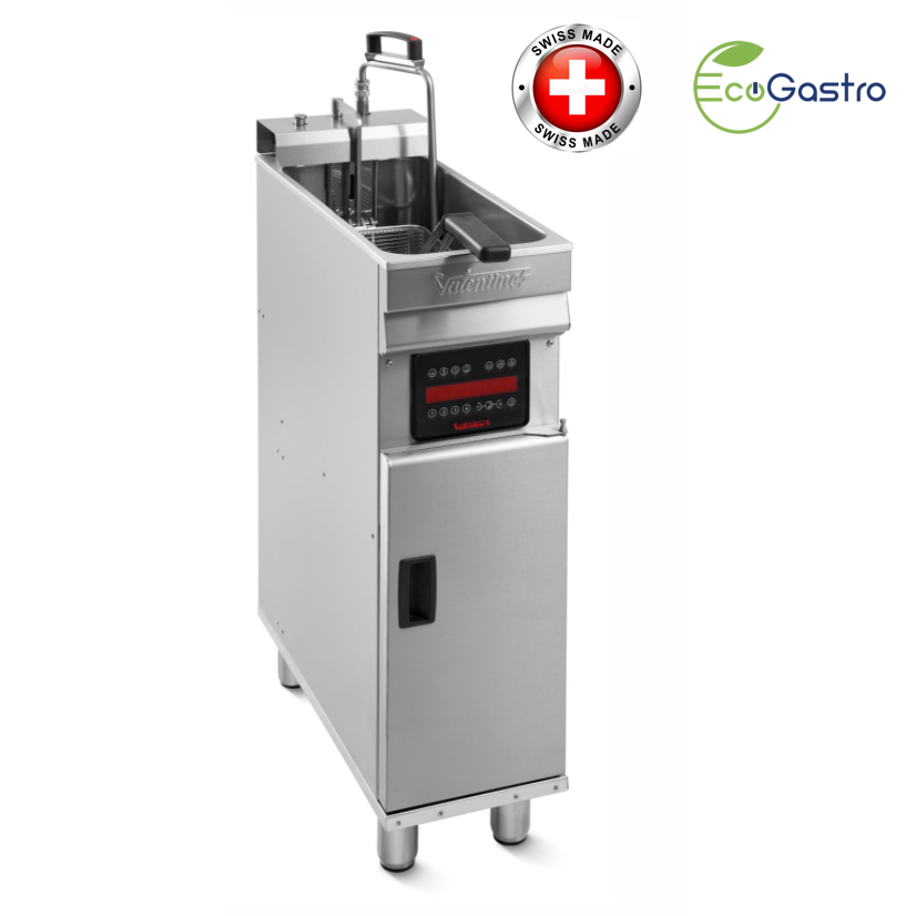 VALENTINE - Computer EVO 250 - Friteuse sur pied 10 Litres - 7,2 Kw - Swiss made - EcoGastro