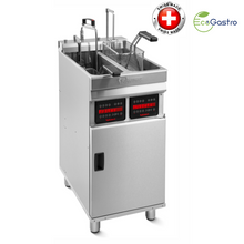 Görseli Galeri görüntüleyiciye yükleyin, VALENTINE - Computer EVO 2525- Friteuse double sur pied 2x 10 Litres - 14,4 Kw - Swiss made - EcoGastro
