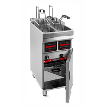 Görseli Galeri görüntüleyiciye yükleyin, VALENTINE - Computer EVO 2525- Friteuse double sur pied 2x 10 Litres - TURBO - 22 Kw - Swiss made - EcoGastro
