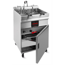 Cargue la imagen en la galería, VALENTINE - Computer EVO 400 - Friteuse sur pied 18 Litres - 14,4 Kw - Swiss made - EcoGastro
