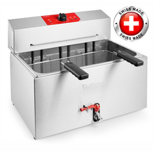 Charger l&#39;image dans la galerie, VALENTINE - TF13 - Friteuse de table 13 Litres - 6,9 Kw - Swiss made
