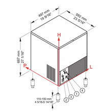 Lade das Bild in den Galerie-Viewer, BREMA - CB 316 W HC - Machine à glaçons - 38Kg/24h - Forme cubique
