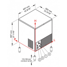 Load image into Gallery viewer, BREMA - CB 316 HC(W) - Machine à glaçons - 38Kg/24h - Forme cubique
