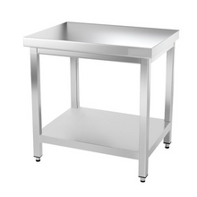 Cargue la imagen en la galería, Table de travail inox PREMIUM 0,7 m - Avec étagère basse
