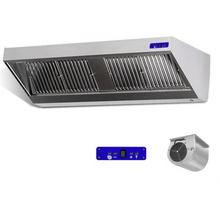 Lade das Bild in den Galerie-Viewer, CAPPA - Hotte murale à snacker dynamique 1,6 m - Avec moteur, variateur, filtres et lampe - Best-seller
