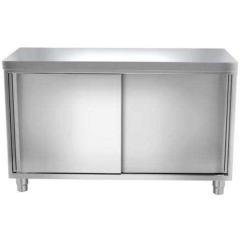 Armoire de travail inox PREMIUM 1,2 m - avec portes coulissantes