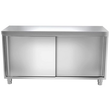 Load image into Gallery viewer, Armoire de travail inox PREMIUM 1,8 m - avec portes coulissantes
