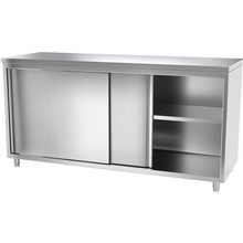Load image into Gallery viewer, Armoire de travail inox PREMIUM 1,8 m - avec portes coulissantes
