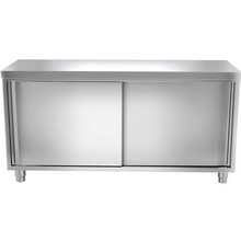 Load image into Gallery viewer, Armoire de travail inox PREMIUM 2,0 m - avec portes coulissantes
