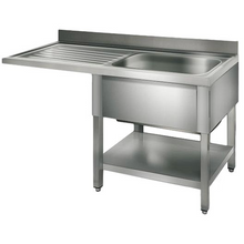 Cargue la imagen en la galería, KRUPPS - Table de plonge pour lave-vaisselle ou lave-verres sous-comptoir - Bac à droite - 1,2 m
