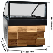Load image into Gallery viewer, SOPRANO - Vitrine chauffante 1,25 m - 3 x GN 1/1
