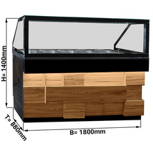 Görseli Galeri görüntüleyiciye yükleyin, SOPRANO - Vitrine chauffante 1,80 m - 5 x GN 1/1
