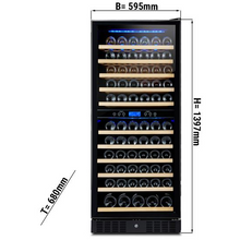 Cargue la imagen en la galería, Cave à vin 350 litres - 2 zones climatiques
