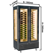 Carica l&#39;immagine nel visualizzatore di Gallery, Cave à vin - 1,0 x 0,61 - avec 2 portes vitrées
