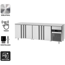 Görseli Galeri görüntüleyiciye yükleyin, TECNODOM - Table réfrigérée positive PREMIUM - avec 4 portes - GN 1/1
