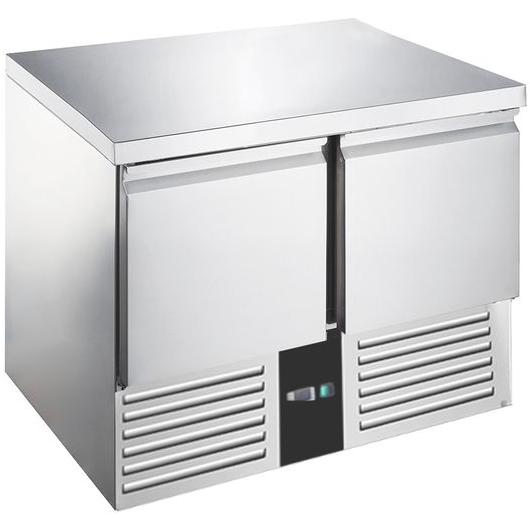 Mini table réfrigérée positive PREMIUM - 0,9 x 0,7 m - avec 2 portes