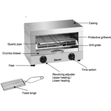 Lade das Bild in den Galerie-Viewer, Grille-pain à convoyeur DOUBLE

