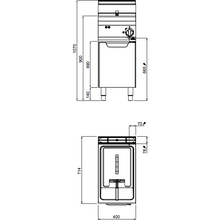 Lade das Bild in den Galerie-Viewer, BERTO&#39;S - Friteuse 10 Litres - 6 Kw - Placard fermé
