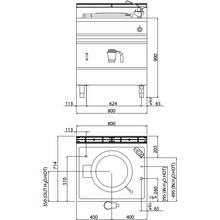 Lade das Bild in den Galerie-Viewer, BERTO&#39;S - Marmite électrique à chauffage indirect - 50 Litres - 9 Kw
