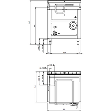 Lade das Bild in den Galerie-Viewer, BERTO&#39;S - Sauteuse basculante type marmite électrique - 60 Litres - 9 Kw
