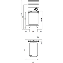 Lade das Bild in den Galerie-Viewer, BERTO&#39;S - Bain-marie électrique GN 1/1 - 1,2 Kw
