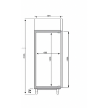 Lade das Bild in den Galerie-Viewer, Armoire réfrigérateur PREMIUM – 700 litres - GN 2/1 eco
