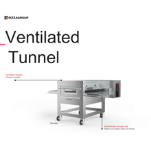 Görseli Galeri görüntüleyiciye yükleyin, PIZZAGROUP - TNV-40E - Four à pizza convoyeur électrique ventilé - 30 pizzas/h 400 Volt
