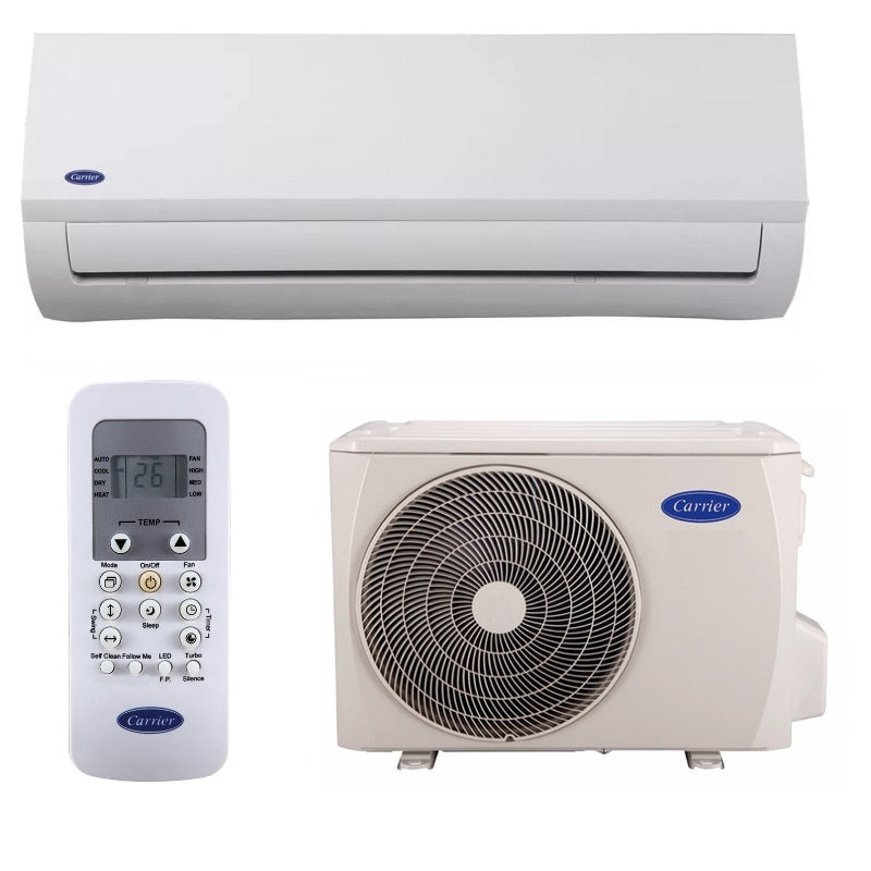 CARRIER - Climatisation INVERTER - pour une salle de 80 m² maximum - Puissance froid 3,65 Kw et puissance chaud 3,90 Kw