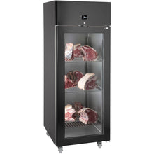 Load image into Gallery viewer, ILSA - Armoire de maturation à viande - avec 1 porte vitrée - noir
