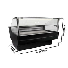 Charger l&#39;image dans la galerie, Présentoir réfrigéré - 1.95 m - Noir - 180 litres
